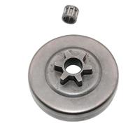 MIGHTY SCAPERS 6 Dent 3/8" Pitch Clutch Drum Sprocket con Needle Bearing Compatibile con PRO, Power, Eager Beaver, Silver e Similar Chainsaw Modelli