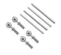MIGHTY SCAPERS 8Pcs Silver Metal Pivot Ball e Hinge Pin 4x67.5mm per 1/7 1/8 Scale RC Car Replacement Parts