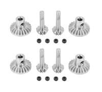 MIGHTY SCAPERS Acciaio Front & Rear Axle Gear Drive Shaft Compatibile con B14 B24 B16 B36 C14 C24 C34 MN D91 D96 D99 MN99S RC Car Modelli(8pcs Silver)