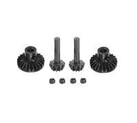 MIGHTY SCAPERS Acciaio Front & Rear Axle Gear Drive Shaft Compatibile con B14 B24 B16 B36 C14 C24 C34 MN D91 D96 D99 MN99S RC Car Modelli(4pcs Black)