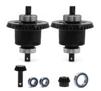 MIGHTY SCAPERS Acciaio Front & Rear Differential Gears per 1/10 Scale 4x4 RC Cars - Compatibile con VXL Stampede Rally Style Modelli(Front And Rear Black)