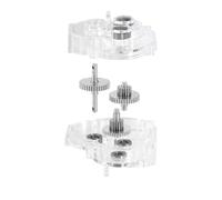 MIGHTY SCAPERS Acrile Complet Transmission Compatibile con 1/18 Scale RC Crawler Upgrade Parts, Include Ghetto in Acciaio Inossidabile(Stock Gear)