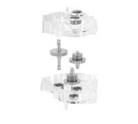 MIGHTY SCAPERS Acrile Complet Transmission Compatibile con 1/18 Scale RC Crawler Upgrade Parts, Include Ghetto in Acciaio Inossidabile(Overdrive Gear)