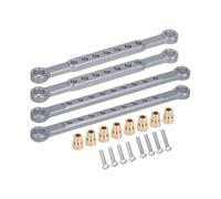 MIGHTY SCAPERS Aluminum Front & Rear Sway Bar Stabilizer Kit Compatibile con 1/10 4x4 BL-2S 4WD RC Car Modelli(Titanium)