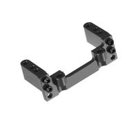 MIGHTY SCAPERS Aluminum Servo Mount Adjustabile Compatibile con 1/24 RC Crawler FMS Wagon, Smasher V2, K5 Accesso di aggiornamento(Black)