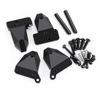 MIGHTY SCAPERS Black Coating Brass Counterweight Front & Rear Shock Mount Towers Compatibile con -4M Bronco 1/18 Scale RC Crawler Car