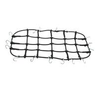 MIGHTY SCAPERS Elastic Bungee Baggage Rack Net Compatibile con, 90046, KM2 1/10 Scale RC Rock Crawler Cars(Black)