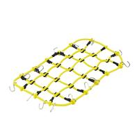 MIGHTY SCAPERS Elastic Bungee Baggage Rack Net Compatibile con, 90046, KM2 1/10 Scale RC Rock Crawler Cars(Yellow)