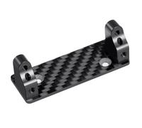 MIGHTY SCAPERS Fibra di Carbonio e servo di Alluminio Montagna Fissa Piastra di Bracket Compatibile con 1/10 clod Buster 4x4x4 RC Pezzi di Modello