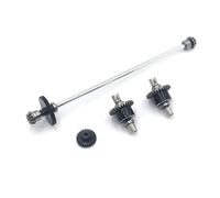 MIGHTY SCAPERS Metal Center Drive Shaft Differential Assembly 27T Motor Gear Compatibile con 1/12 124016 124017 124018 124019 RC Car Parts(Silver)