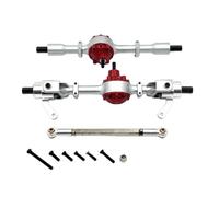 MIGHTY SCAPERS Metal Front And Rear Axle Assembly per 1/16 RC Crawler - Compatibile con i Modelli C44 C34 FJ45(Silver)