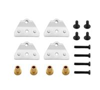 MIGHTY SCAPERS Metal Front And Rear Shock Absorber Bracket Compatibile con MN78 1/12 Scale Remote Control Car Modelli per aggiornamento e Modifica(Silver)