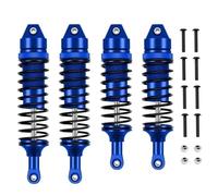 MIGHTY SCAPERS Metal Front And Rear Shock Absorber Set Compatibile con 4X4 VXL 2WD Stampede Hoss 1/10 Scale RC Car Upgrade Parts(Blue)