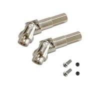 MIGHTY SCAPERS Metal Front Axle Universal Joint per 1/10 RC Crawler - Parte Drivetrain di Sostituzione Compatibile con MN Remote Control Cars(Silver)
