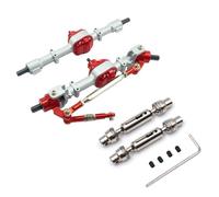 MIGHTY SCAPERS Metal Front e Rear Axle con Drive Shaft Compatibile con MN D91 D96 D99S MN-90 MN99S 1/12 Scale RC Car e Parti di Sostituzione(Silver)