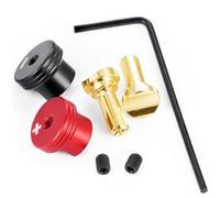 MIGHTY SCAPERS Metal Heatsink Bullet Banana Plug Connectors Set 4mm/5mm Compatibile con RC Model Cars, Aerei, droni, Screwdrivers elettrici e Simili(Style A-4.0MM)