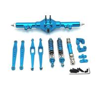MIGHTY SCAPERS Metal Rear Axle Drive Shaft Shock Absorber Trailing Arms Upgrade Parts Kit Compatibile con 1/12 Scale RC Cars(Blue)