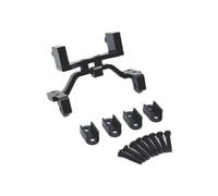 MIGHTY SCAPERS Metal Servo Fixed Seat e Spring Fixing Componente Compatibile con 1/10 C74 Series Remote Control Car(Black)