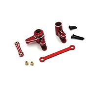 MIGHTY SCAPERS Metal Steering Assembly Upgrade per 1/10 Scale RC Car - Include Complete Steing Group, Compatibile con Diversi Modelli(Red)