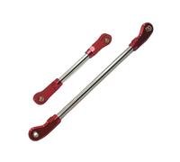 MIGHTY SCAPERS Metal Steering Link Rod e Servo Link Compatibile con 1/10 Scale RC Cars Come 104006, 104010, 104020, 104026 Modelli(Red)