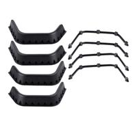 MIGHTY SCAPERS Plastic Mud Fender Flares Compatibile con 1/10 Scale RC Crawler RC-4WD D110 Body Shell Parts