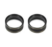 MIGHTY SCAPERS RC Crawler Brass Wheel Weight Beadlock Ring 1.9 inch Scala 1/10 Compatibile con PRO VS4-10 Elemento TF2(2PCS Black)