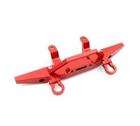MIGHTY SCAPERS RC Crawler Front Bumper 1/12 Scale Metal Anti-Collision Aggiornamento Compatibile con MN D90 D91 D96 N90 Mn99S(Red)