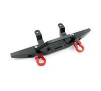 MIGHTY SCAPERS RC Crawler Front Bumper 1/12 Scale Metal Anti-Collision Aggiornamento Compatibile con MN D90 D91 D96 N90 Mn99S(Black)