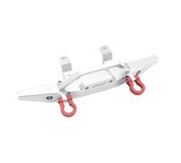 MIGHTY SCAPERS RC Crawler Front Bumper 1/12 Scale Metal Anti-Collision Aggiornamento Compatibile con MN D90 D91 D96 N90 Mn99S(Silver)
