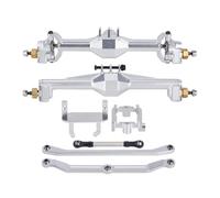 MIGHTY SCAPERS RC Crawler Portal Axli 1/18 Scala +10mm Ampiore esteso con Lay Down Servo Mount Compatibile con Diversi Modelli di Crowler 1/18.(Silver-1Set)