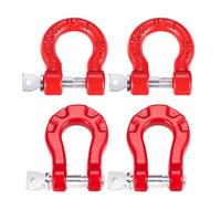 MIGHTY SCAPERS RC Crawler Red Tow Hook Compatibile con 1/10 Scale Metal Bumper D-Ring per 90046(Couleur: Style A And Style B)