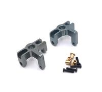 MIGHTY SCAPERS RC Front Steering Cup Sostituzione per 1/14 144010 144001 14 4002 e 1/12 124016-124019 RC Cars - Metal Construction(Dark Grey)