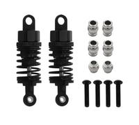 MIGHTY SCAPERS Set Damper di Olio per Macchine RC di Scala 1/10 - assorbitori di Shock di Alluminio, 55mm, 2pcs o 4pcs, Compatibile con i Modelli TT-01 TT-02(2pcs Black)