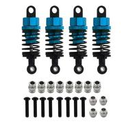 MIGHTY SCAPERS Set Damper di Olio per Macchine RC di Scala 1/10 - assorbitori di Shock di Alluminio, 55mm, 2pcs o 4pcs, Compatibile con i Modelli TT-01 TT-02(4pcs Blue)