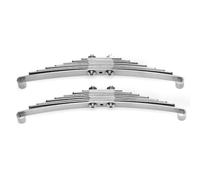 MIGHTY SCAPERS Sospensione di Primavera di Foglia in Acciaio con lingi di Sollevamento per i Modelli di tracciatore RC di Scala 1/14 - 110mm Sostituzione di Pezzi di Assorbimento dello Shock(D)