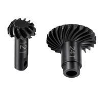 MIGHTY SCAPERS Stele Helical Gear Set Compatibile con Modelli di Scala 1/18 RC Crawler per Bronco, K10, Upgrade(12T 24T-Style A)