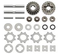 MIGHTY SCAPERS Universal Differential Gear Set per 1/8 e 1/7 Scale RC Crawler - Front & Rear Fitment, Metal Construction