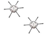 MIGHTY SCAPERS Universal Steel Wire Head Accessories Compatibile con 0.197 poteri di Lavaggio elettrici di Litio per Il Controllo del Rivestimento e L'Allattamento del Giardino(2pcs6)