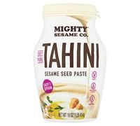 Mighty Sesame Co. Tahini Paste 454 g | Pasta di sesamo macinato pura al 100%, salsa tahini ricca e cremosa per hummus e condimenti, vegana, senza glutine, kosher, halal, keto friendly