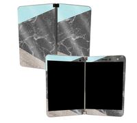 MIGHTY SKINS MightySkins Glossy Glitter Skin per Microsoft Surface Duo - Legno e Marmo | Finitura protettiva e durevole con glitter ad alta lucen