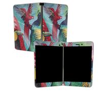 Mighty Skins Mightyskins pelle glitter lucida per Microsoft Surface Duo - Parot Paradise | Finitura per glitter in lucido grasso resistente protettiv