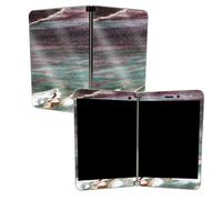 MIGHTY SKINS Skin Glitter Lucido per Microsoft Surface Duo - Grunge Marble | Finitura Glitter Alta Qualità