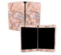 MIGHTY SKINS Skin Glitter Lucido per Microsoft Surface Duo - Marmo Blush | Finitura Glitter Alta Qualità | Facile da Applicare