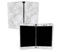 MIGHTY SKINS Skin Glitter Lucido per Microsoft Surface Duo - Marmo Ghiacciato | Protettivo, Alta Lucentezza