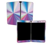 MIGHTY SKINS Skin in Carbonio per Microsoft Surface Duo - Rainbow Zoom | Protettivo, Finitura Testurizzata