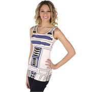 Mightyfine R2D2 Droidi Robot Classico Star Wars Film Carattere Costume Tank Top