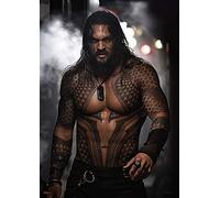 MIGHTYPRINT DC Comics - Aquaman - Arthur Curry - Jason Momoa - Durable 17” x 24 Wall Art - NOT Made of Paper - Officially Licensed Collectible