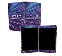 MightySkins Carbon Fiber Skin per Microsoft Surface Duo - Its Lit | Protettivo e Durevole