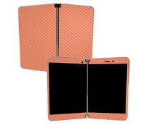 MightySkins Carbon Fiber Skin per Microsoft Surface Duo - Pesca Solido | Protettivo, Resistente