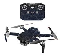 MightySkins compatibile con il drone portatile DJI Mini 2 - Marmo scuro scintillante | Copertura protettiva in vinile resistente e unica | Facile